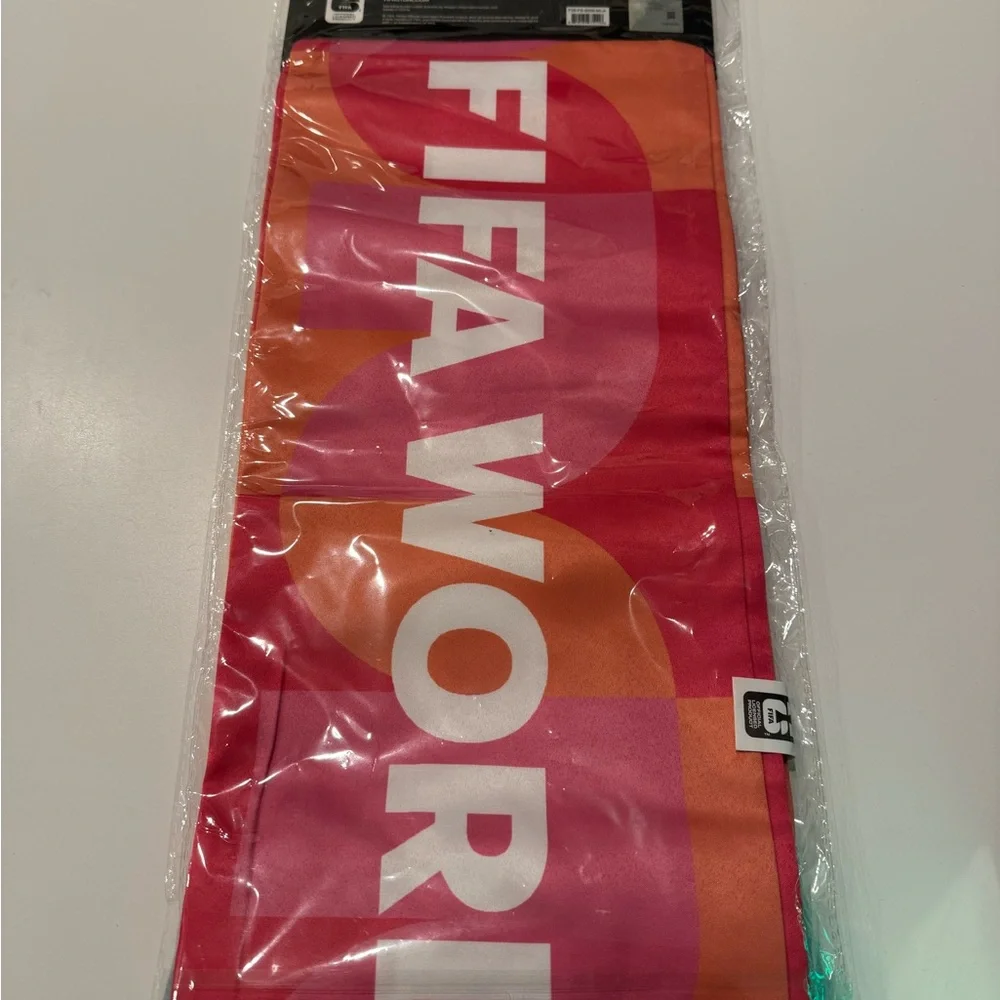 FIFA Soccer 2026 World Cup Bright Logo Scarf MIP NEW!
